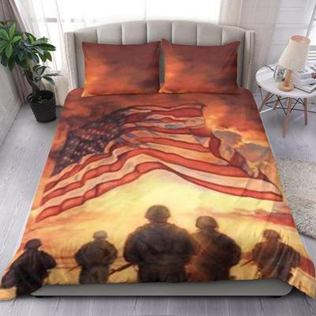 Army Duvet Cover and Pillow Covers Army Bedding Set Army Etsy