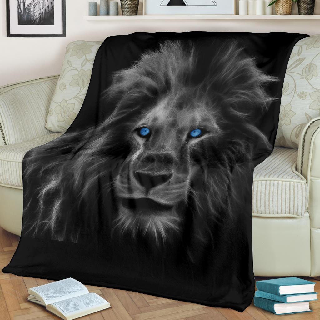 Lion Blanket / Lion Throw Blanket / Lion Fleece Blanket / Lion Etsy
