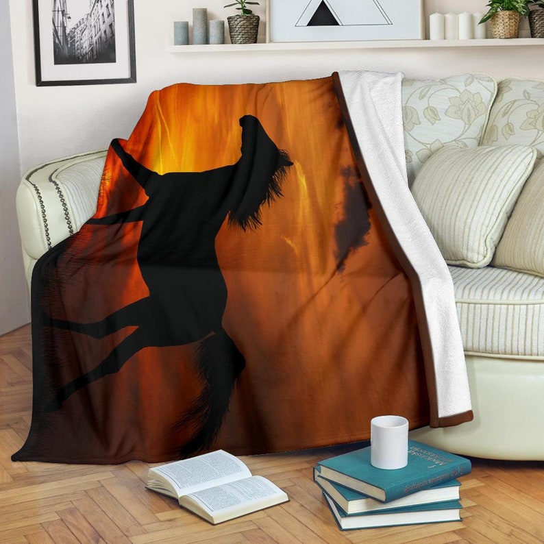 Horse Blanket / Horse Throw Blanket / Horse Fleece Blanket / Etsy