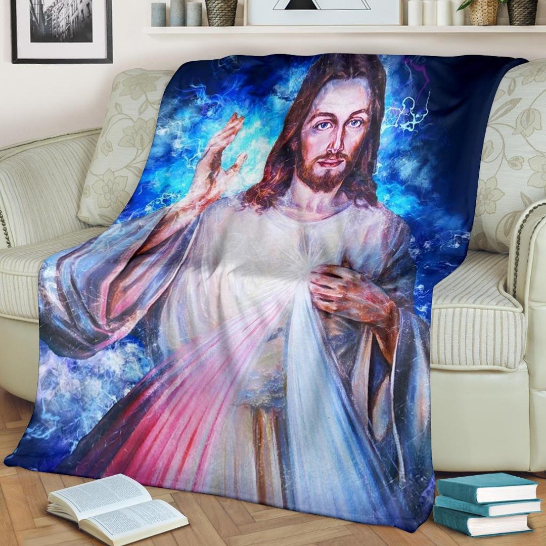 Jesus Christ Blanket / Jesus Throw Blanket / Jesus Christ Etsy