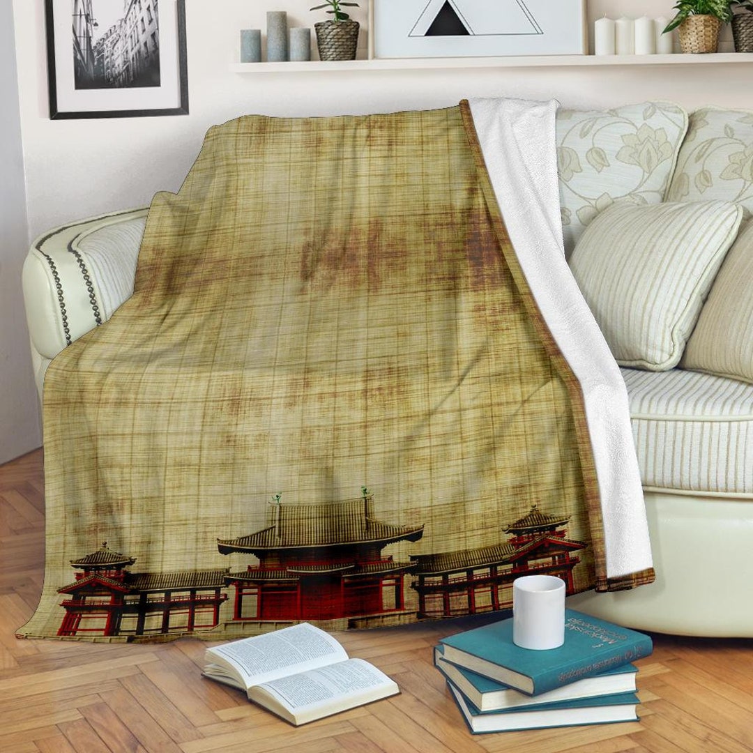 Japan Blanket Japanese House Throw Blanket Japan Fleece Etsy
