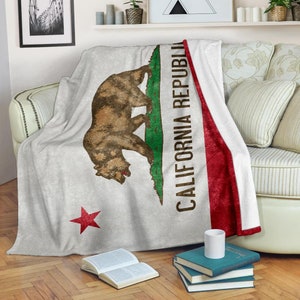 California Redwoods Flag Blanket California Redwoods Flag Blanket