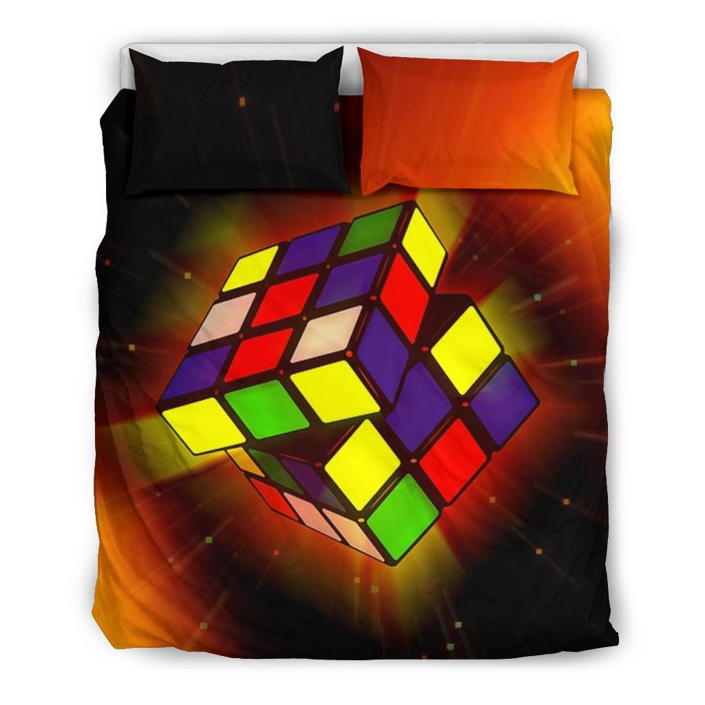 Rubik's Cube  - Magic Cube Bedding Set - Speed Cube Bed - Puzzle Cube Bedding Set