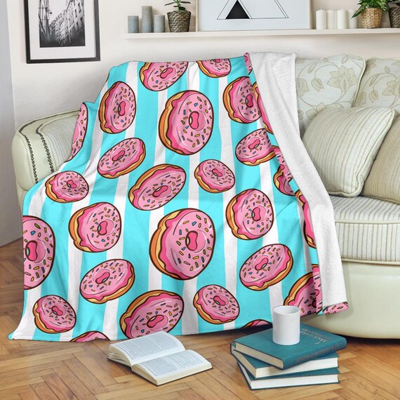Donut fleece blanket hotsell