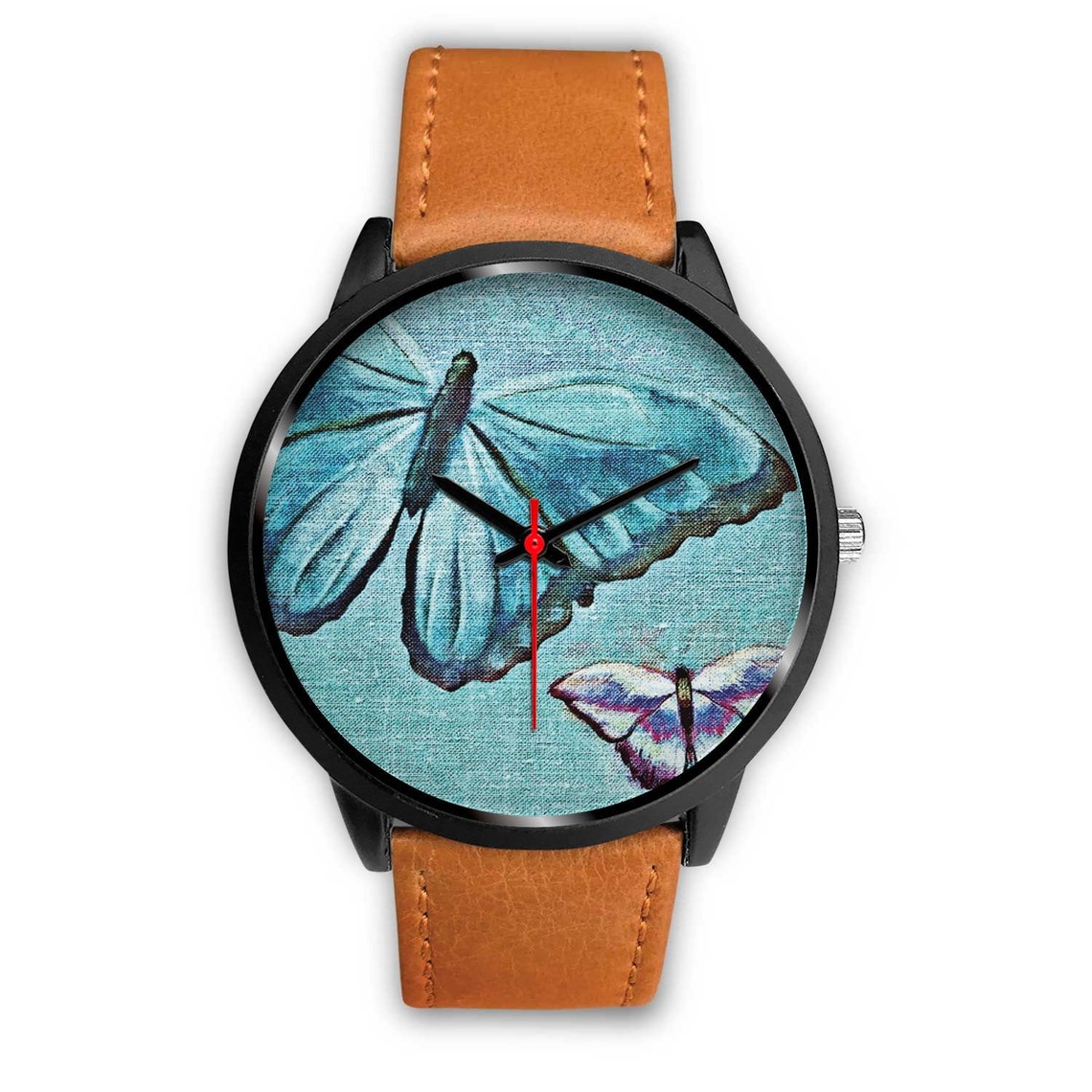 Butterfly Custom Watch / Butterfly Hand Watch / Butterfly Etsy