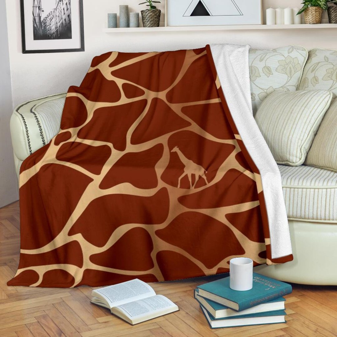 Giraffe Blanket / Giraffe Throw Blanket / Giraffe Fleece Etsy