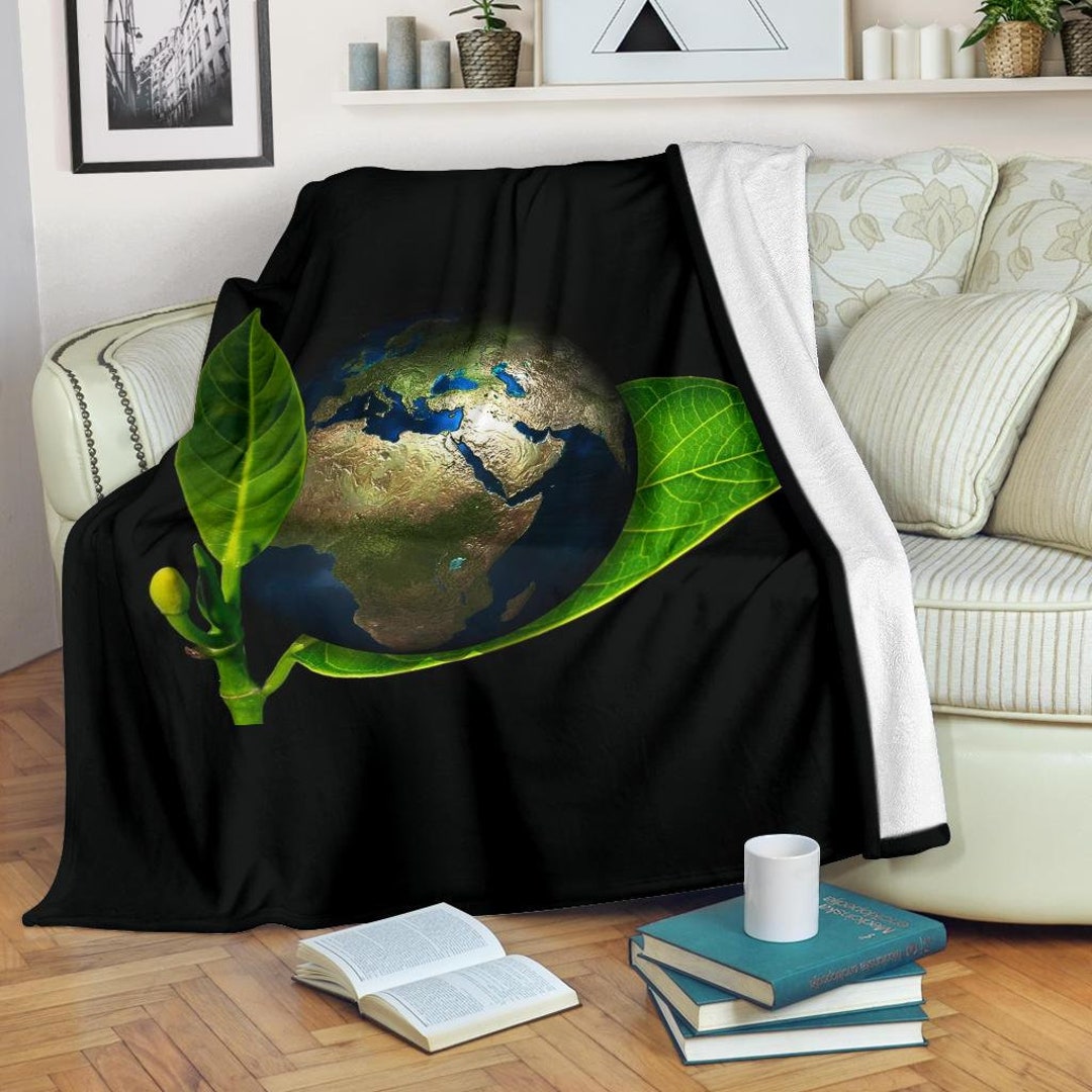 Earth Blanket / Earth Throw Blanket / Earth Fleece Blanket / - Etsy