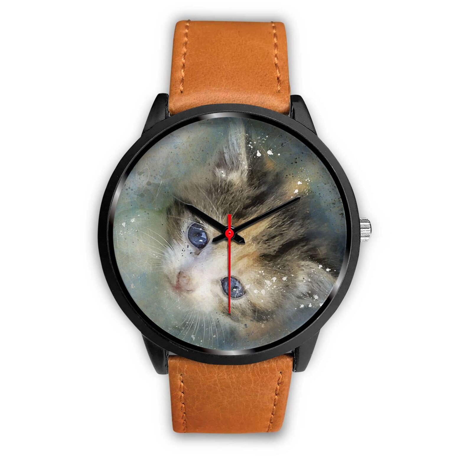 Cat Custom Watch / Cat Hand Watch / Cat Wrist Watch / Cat Etsy