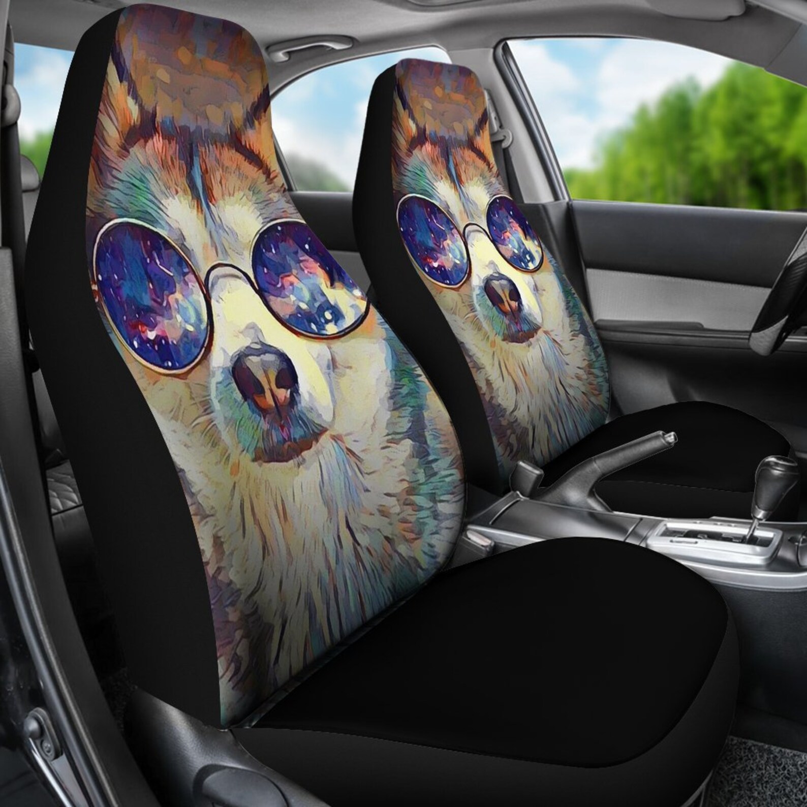 Husky Dog Car Seat Covers set of 2 / 2 Front Car Seat Covers Etsy UK