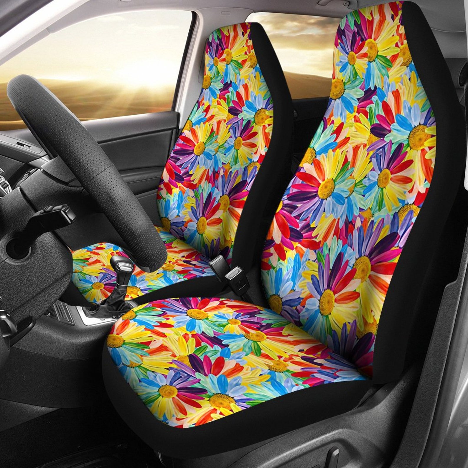 Flowers Car Seat Covers set of 2 / 2 Front Car Seat Covers / Etsy UK