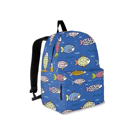 Fish Backpack for Kids and Adults / Fish Laptop Backpack / Travel