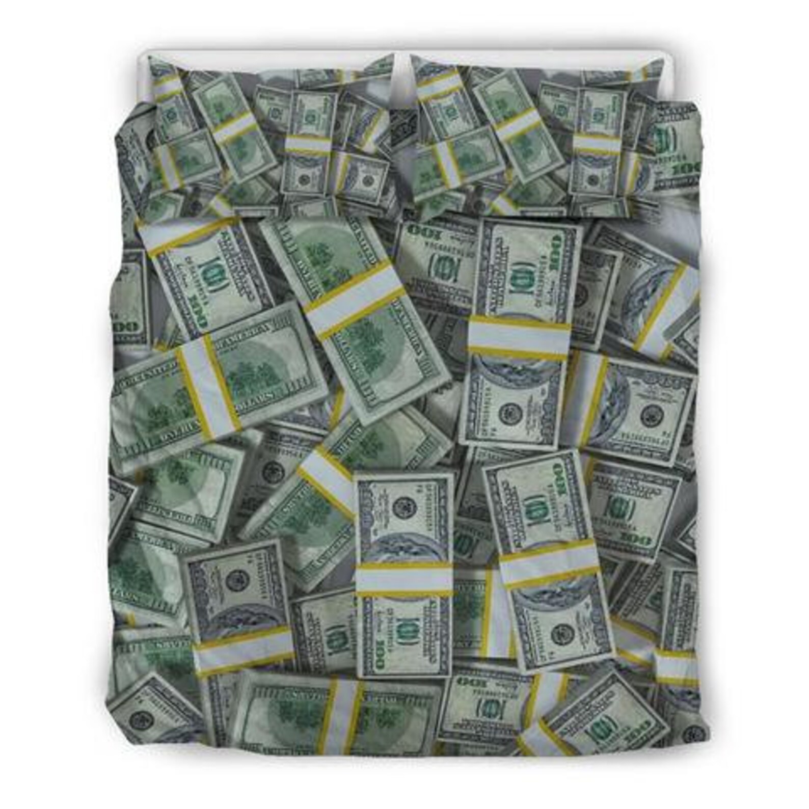 Money Duvet Cover and Pillow Covers Money Bedding Set Etsy