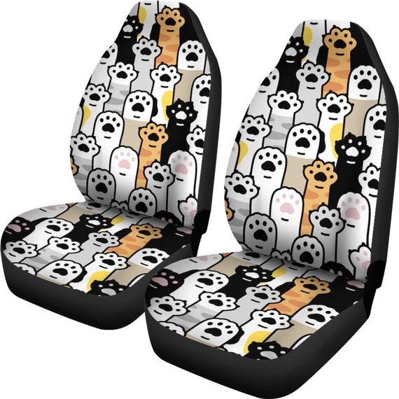 Cat Car Seat Covers (Set of 2) - Orange Cat Car Seat Covers (Set of 2) - Orange
