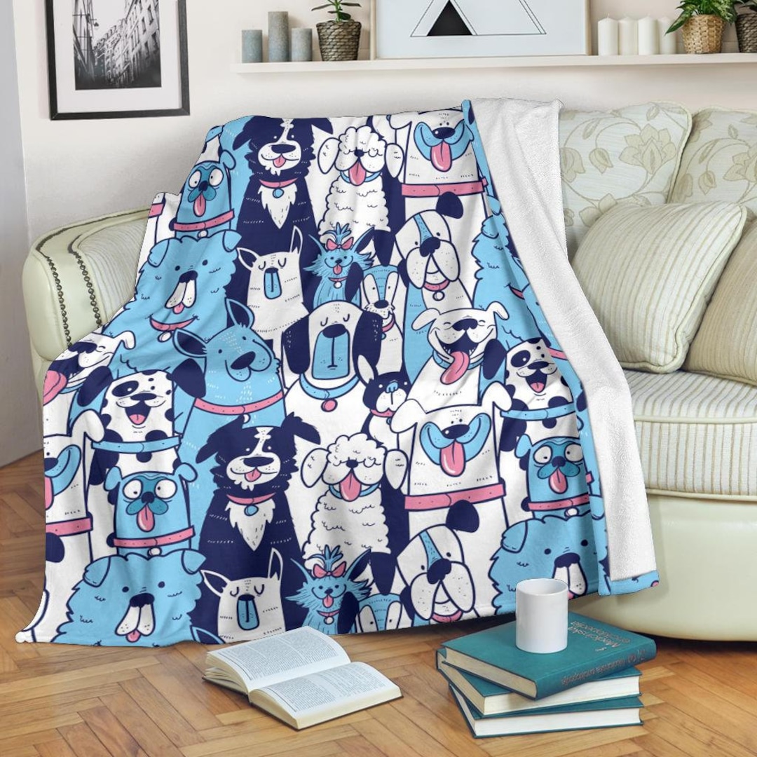 Dogs Blanket / Dogs Throw Blanket / Dogs Fleece Blanket / Dogs Adult