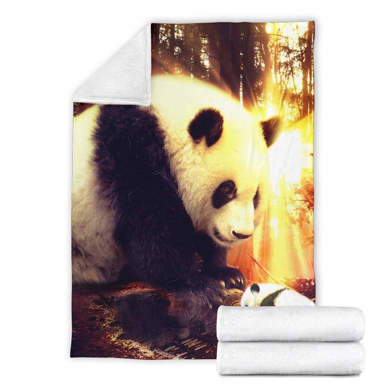 Panda Bear Blanket / Panda Throw Blanket / Panda Fleece Etsy