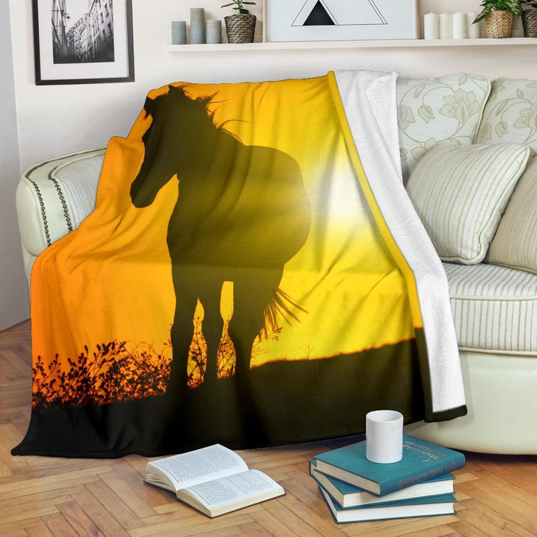 Horse Blanket Horse Throw Blanket Horse Fleece Blanket Horse Cozy 