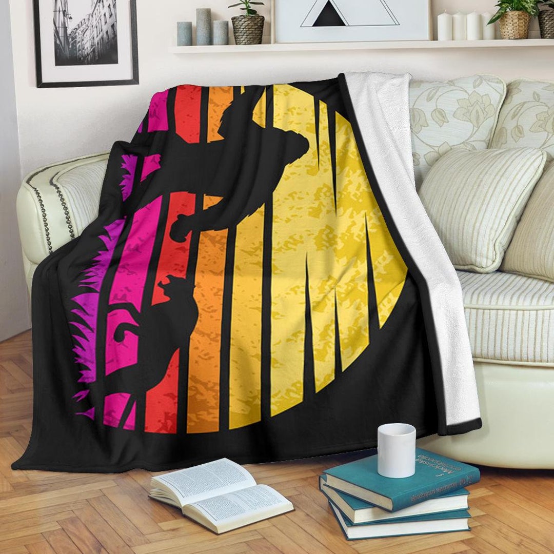 Bigfoot Blanket / Sasquatch Throw Blanket / Yeti Fleece Etsy