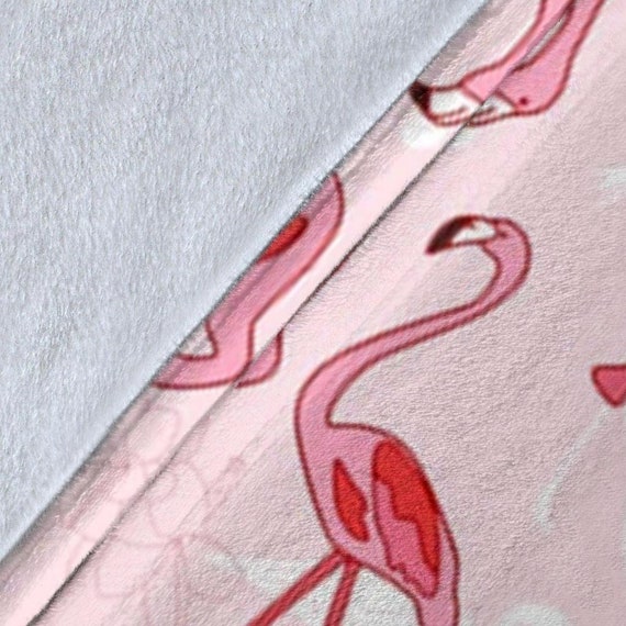 Pink flamingo throw blanket sale