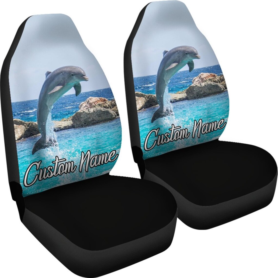 Dolphin Car Seat Covers set of 2 / 2 Front Car Seat Covers / Etsy UK