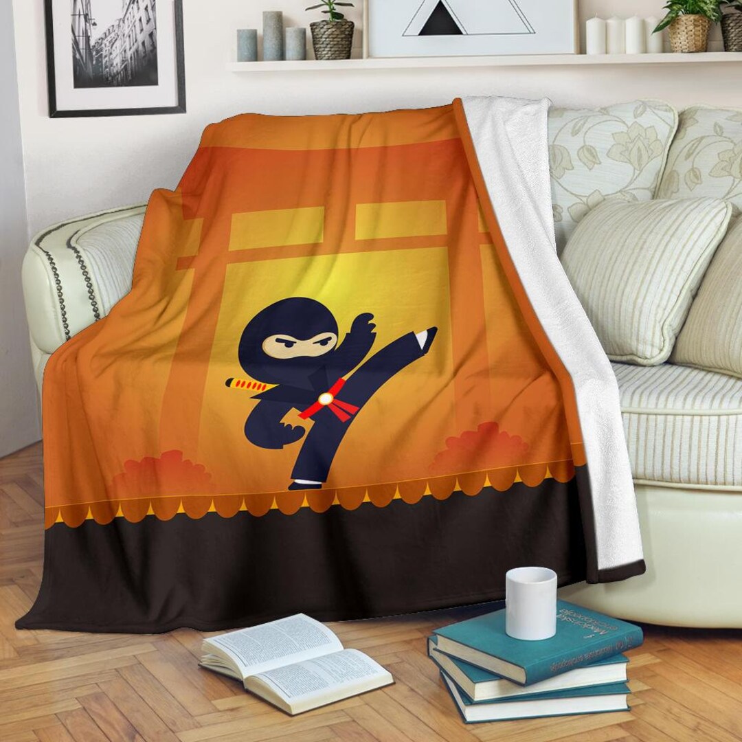 Ninja Blanket / Shinobi Throw Blanket / Ninja Fleece Blanket / Etsy UK