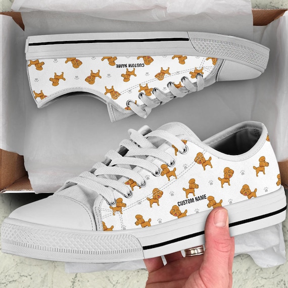 BROWN POODLE CANVAS SHOES BROWN POODLE CANVAS SHOES