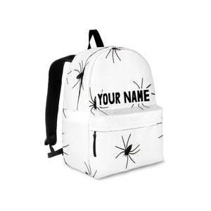 Spiders Custom Name Backpack For Kids and Adults / Laptop Backpack / Travel Backpack / Rucksack / Best Custom Printed Backpack /Perfect Gift
