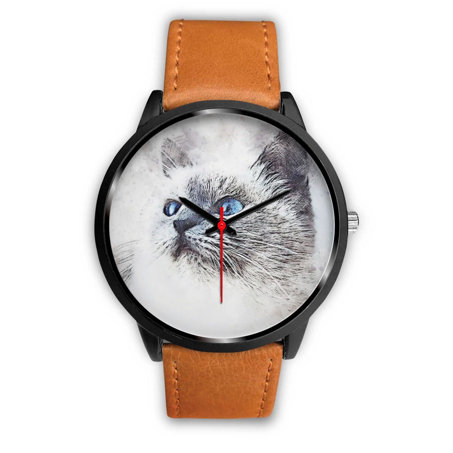 Cat Custom Watch / Cat Hand Watch / Cat Wrist Watch / Cat Etsy
