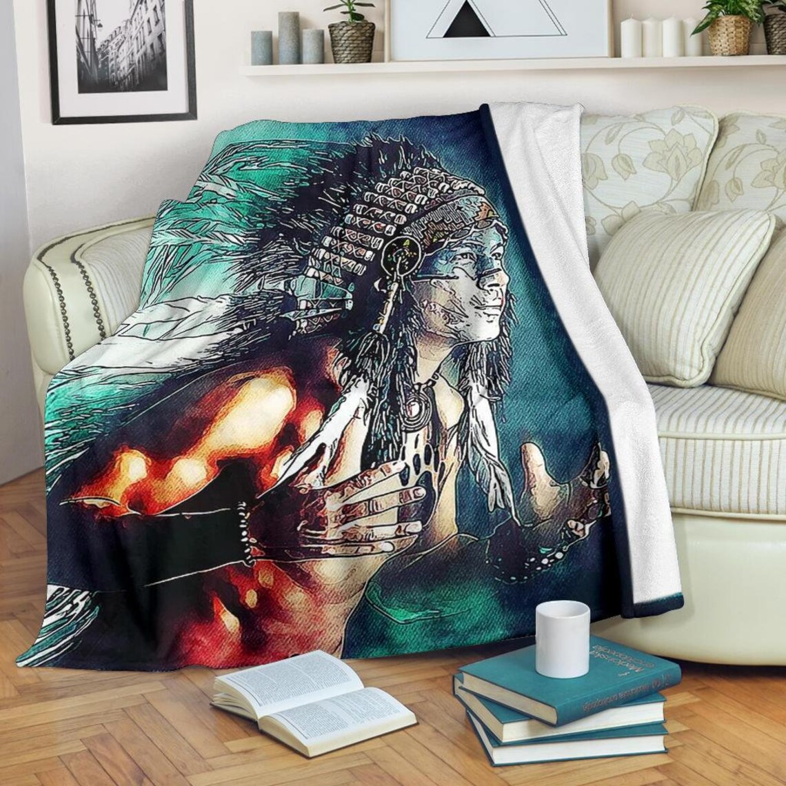 Native American Blanket / Native American Throw Blanket / Etsy