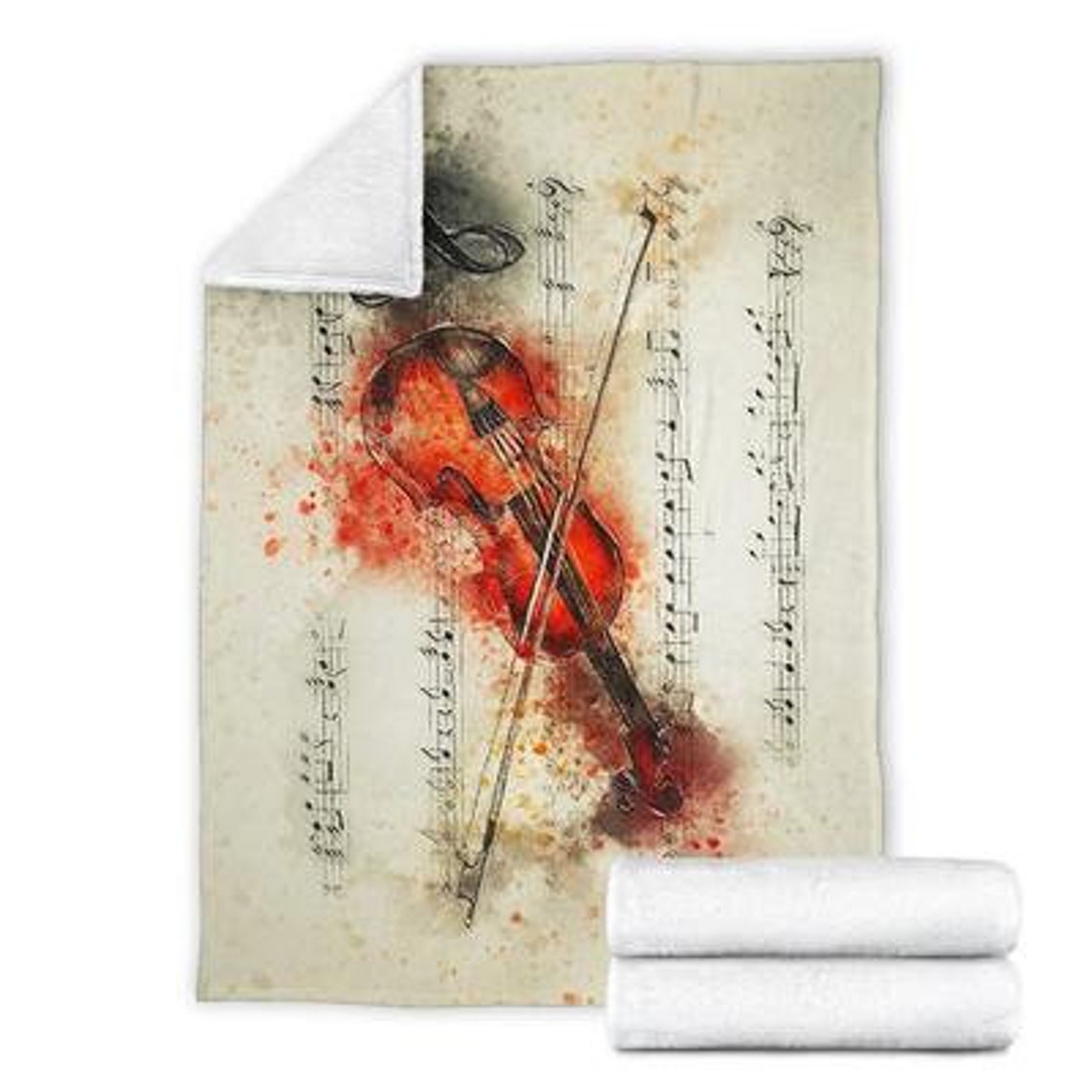 Violin Blanket / Fiddle Blanket / Violin Throw Blanket / Etsy