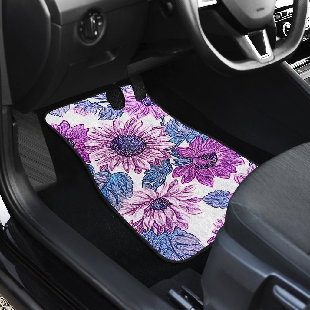Flower car mats deals