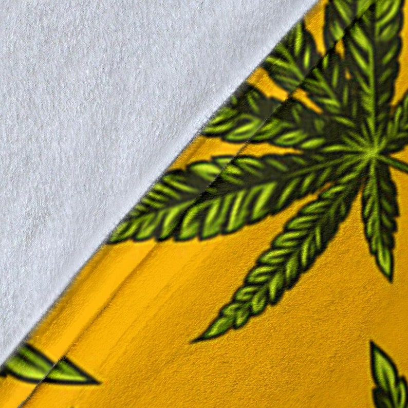 Marijuana Blanket / Cannabis Print Blanket / Plant Print Etsy