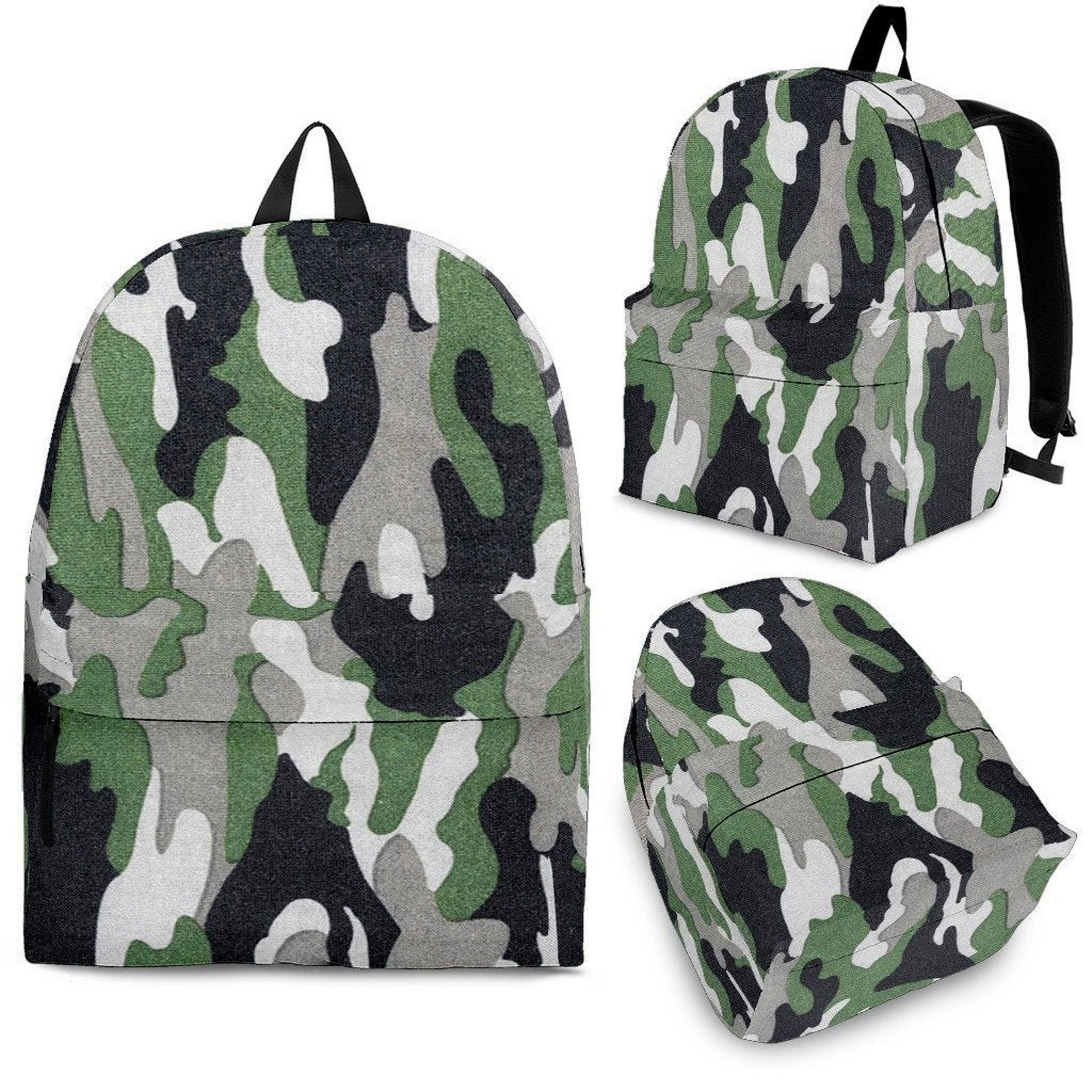 Green Camo Backpack for Kids and Adults / Laptop Backpack / Etsy UK