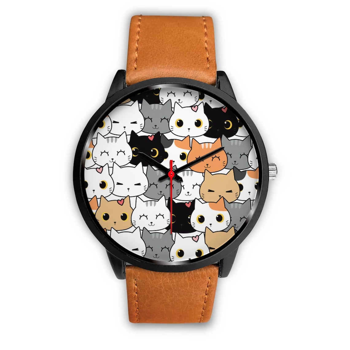 Katzen Benutzerdefinierte Uhr / Katzen Handuhr / Katzen Etsy