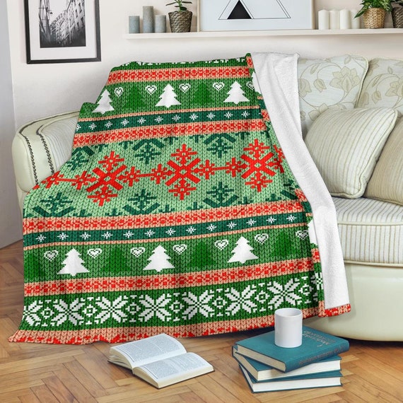 Ugly Christmas Blanket / Christmas Throw Blanket / Christmas Fleece Blanket  / Christmas Adult Blanket / Christmas Kid Blanket / Christmas 