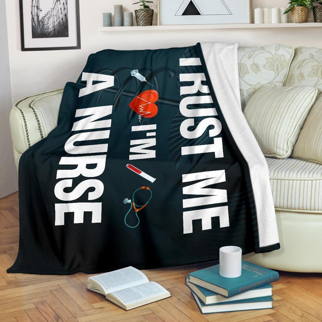Nurse Blanket / Nurse Throw Blanket / Nurse Fleece Blanket / Etsy