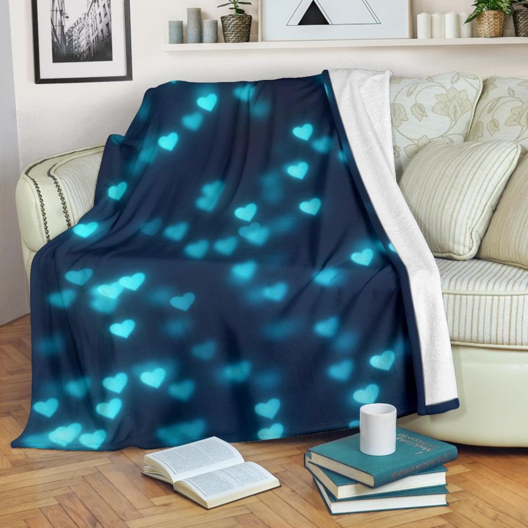 Hearts Blanket / Hearts Love Throw Blanket / Hearts Love Fleece Blanket