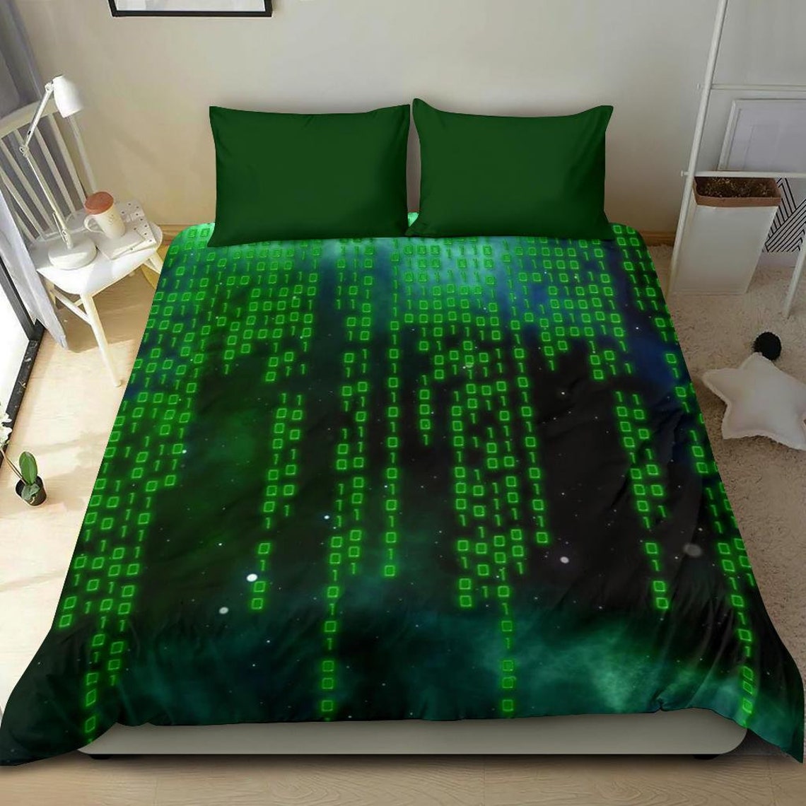 Matrix Code Duvet Cover and Pillow Covers Matrix Code Etsy