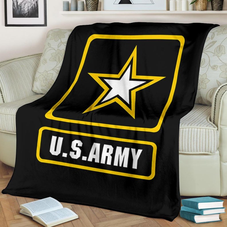 USA Army Blanket / US Army Throw Blanket / Military Fleece Etsy