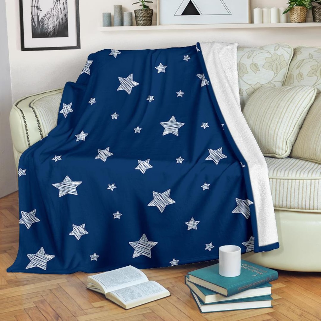 Stars Blanket / Stars Fleece Blanket / Stars Throw Blanket / Stars Cozy