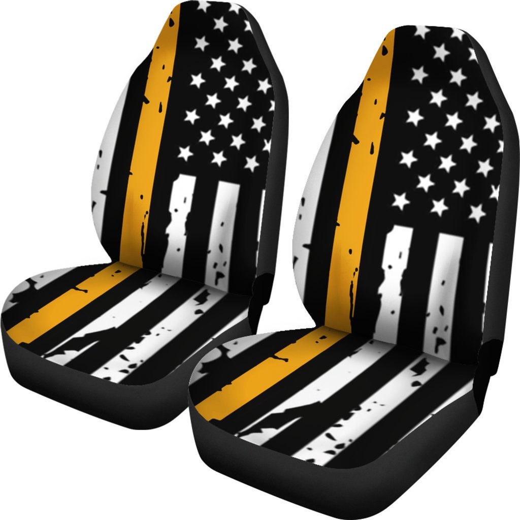 Thin Gold Line Car Seat Covers set of 2 / Dispatchers Car Etsy UK