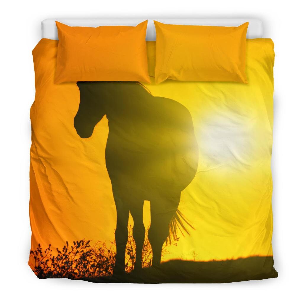 Horse Duvet Cover and pillow Covers Horse Bedding Set Etsy