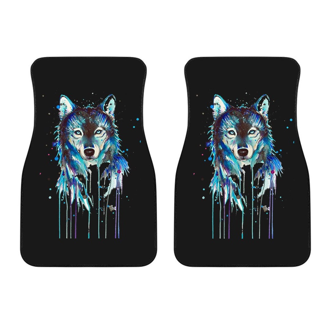 Wolf Car Mats / Wolves Car Mats / Wolf Front Car Mats / Wolf Car