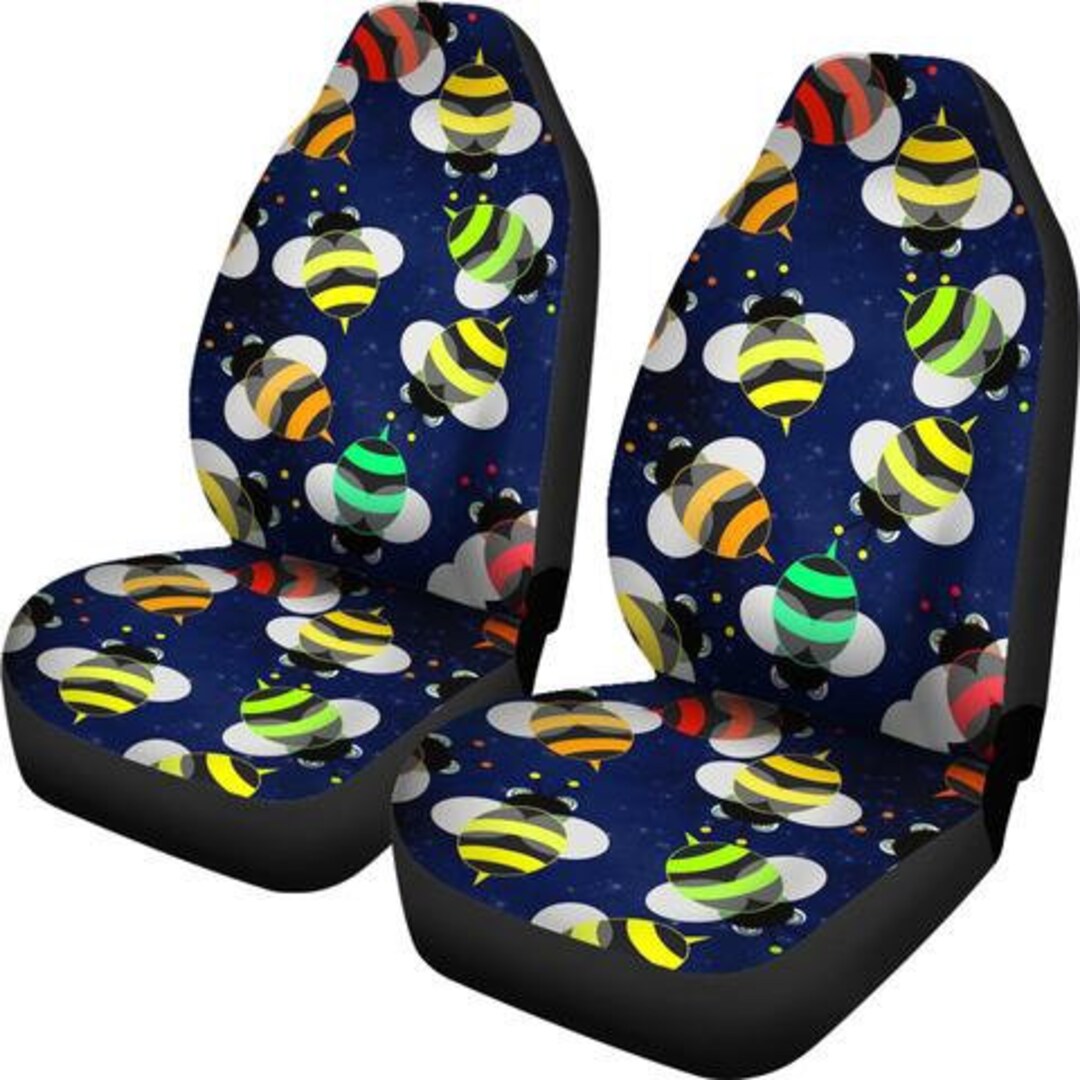 Bee Seat Covers set of 2 / Bee 2 Front Car Seat Covers / Bee Etsy
