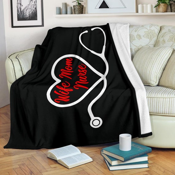 Nurse Blanket / Nurse Throw Blanket / Nurse Fleece Blanket / Etsy