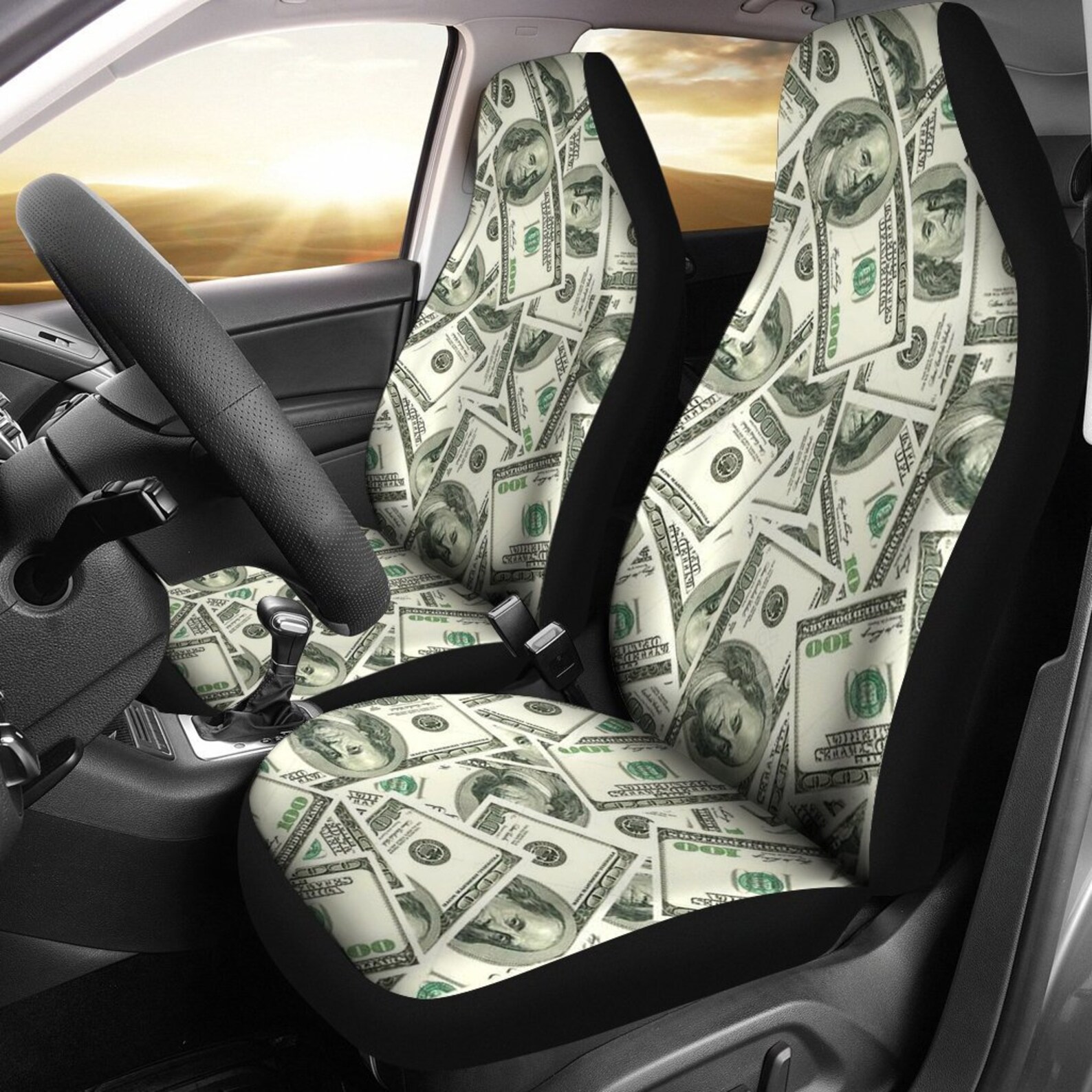 Dollar Money Car Seat Covers set of 2 / Money Car Seat Etsy