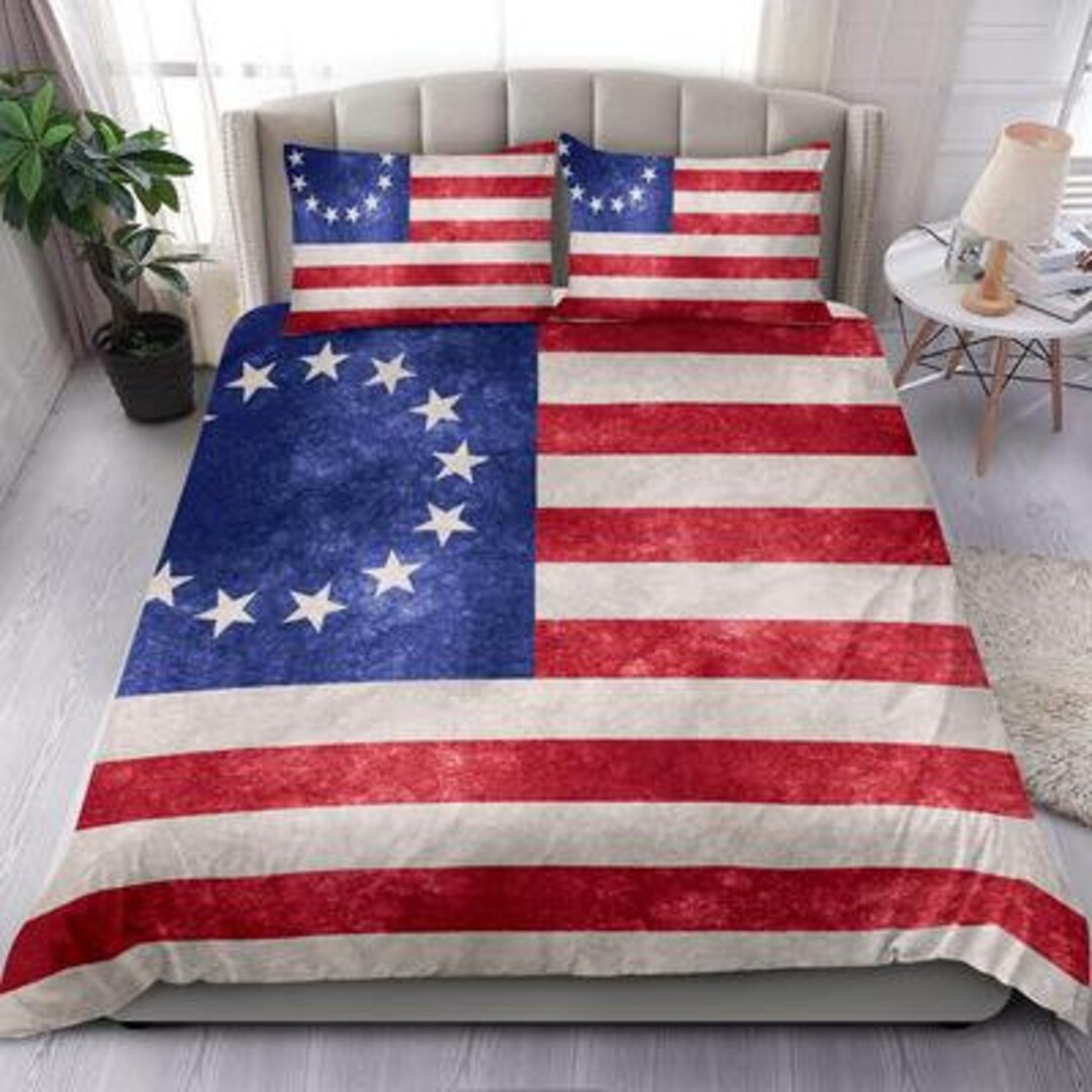 Betsy Ross Duvet Cover and Pillow Covers Old USA Flag Etsy