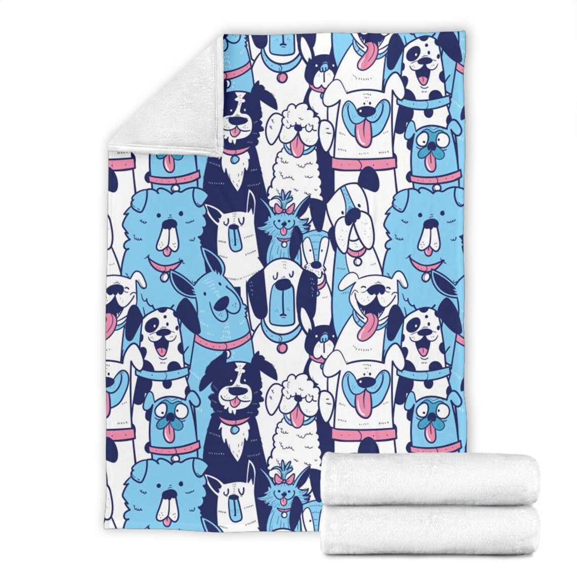 Dogs Blanket / Dogs Throw Blanket / Dogs Fleece Blanket / Dogs Etsy