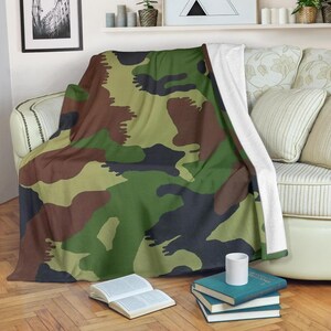 Camo Fleecedecke: Kuscheliger Camouflage Überwurf