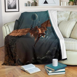 Angel fleece blanket