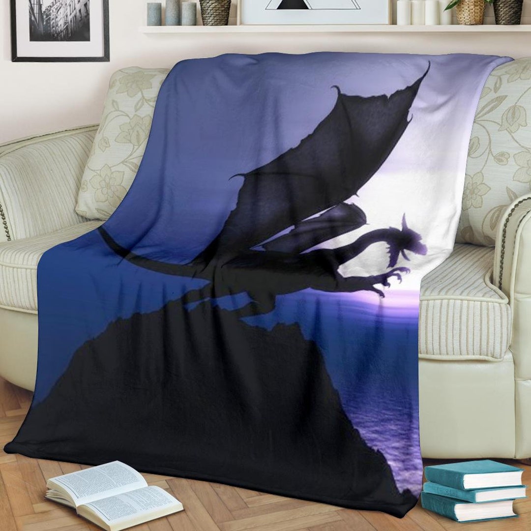 Dragon Blanket / Dragon Blanket / Dragon Fleece / Dragon Gift Etsy